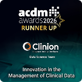 Clinion &ndash; ACDM Awards 2026 Runner Up, Innovation in the Management of Clinical Data
